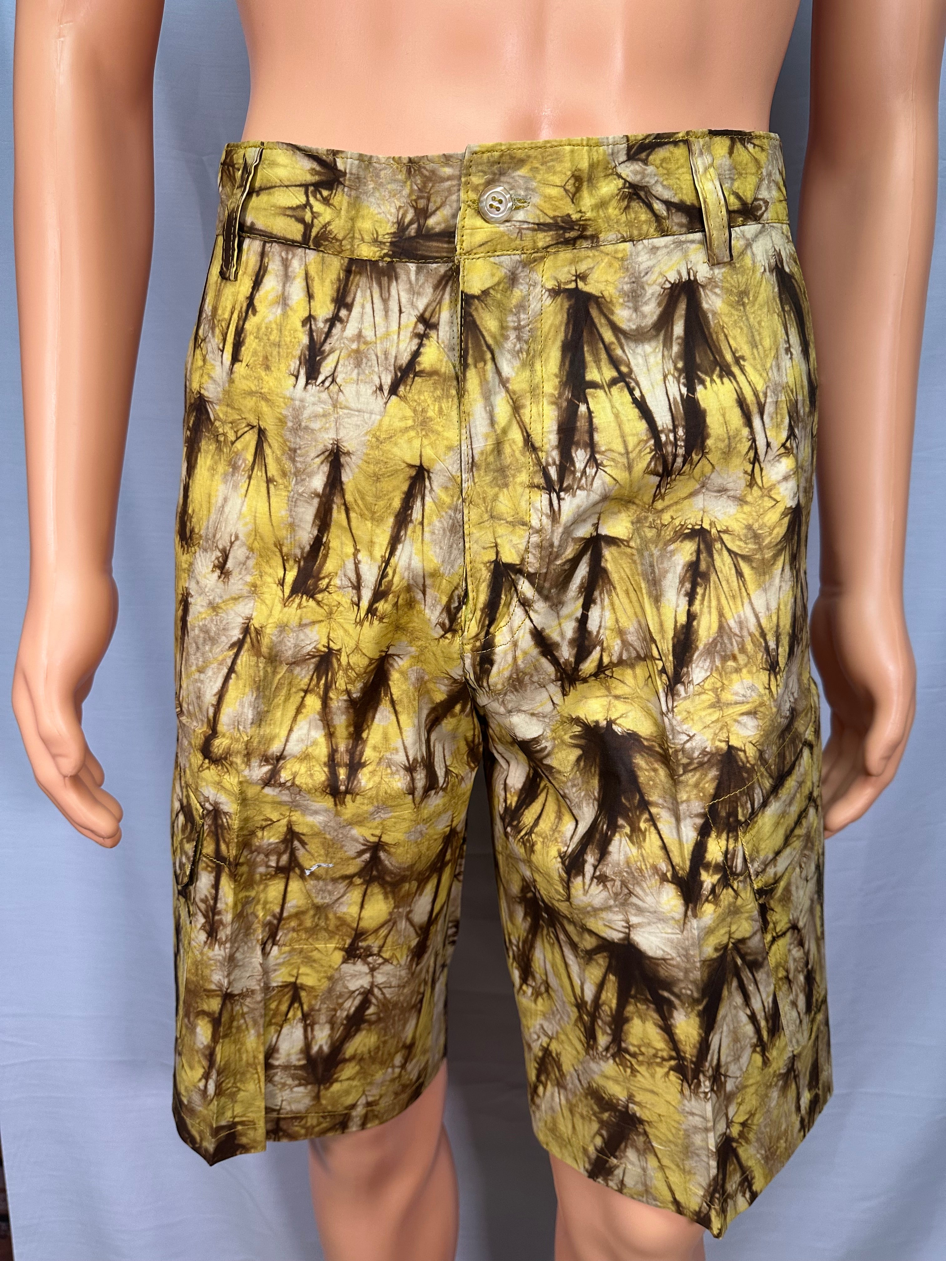 Short cargo Temlay - Jaune et marron