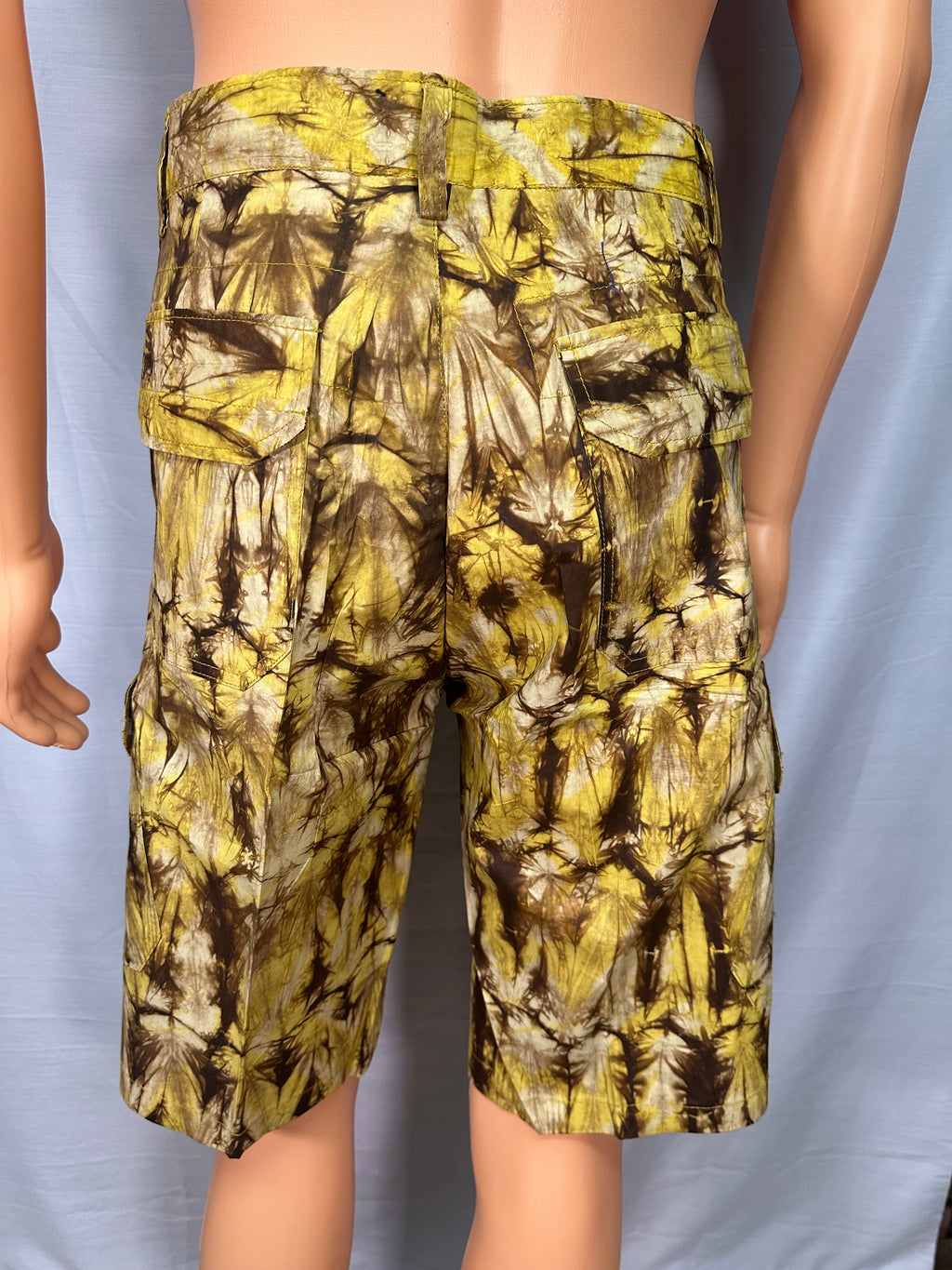 Short cargo Temlay - Jaune et marron